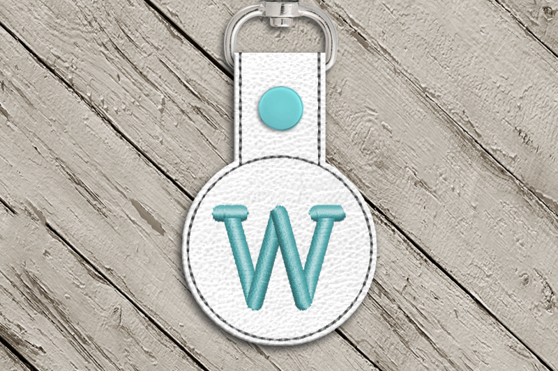 letter-w-ith-round-key-fob-applique-embroidery
