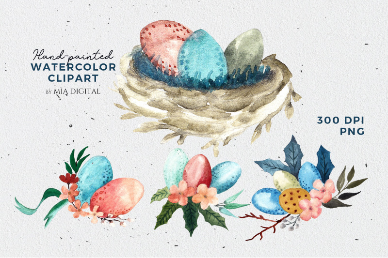 watercolor-easter-clipart-hand-painted-eggs-flowers-bell