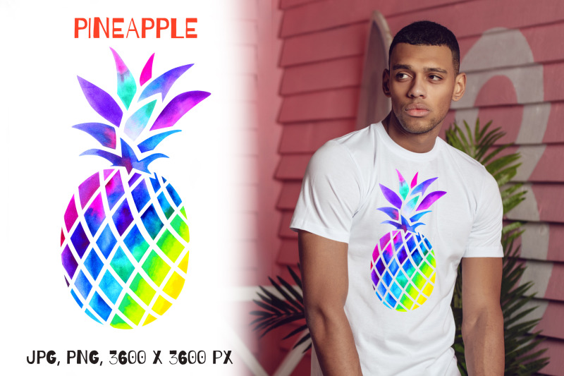 pineapple-sublimation-watercolor-summer