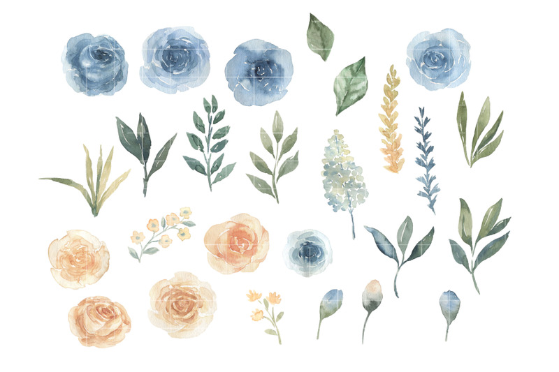 watercolor-boho-roses-clipart-dusty-bouquet-wedding-clip-art-flowers-p