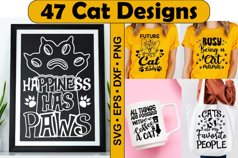 cat-quotes-svg-bundle-kitty-t-shirt-clipart