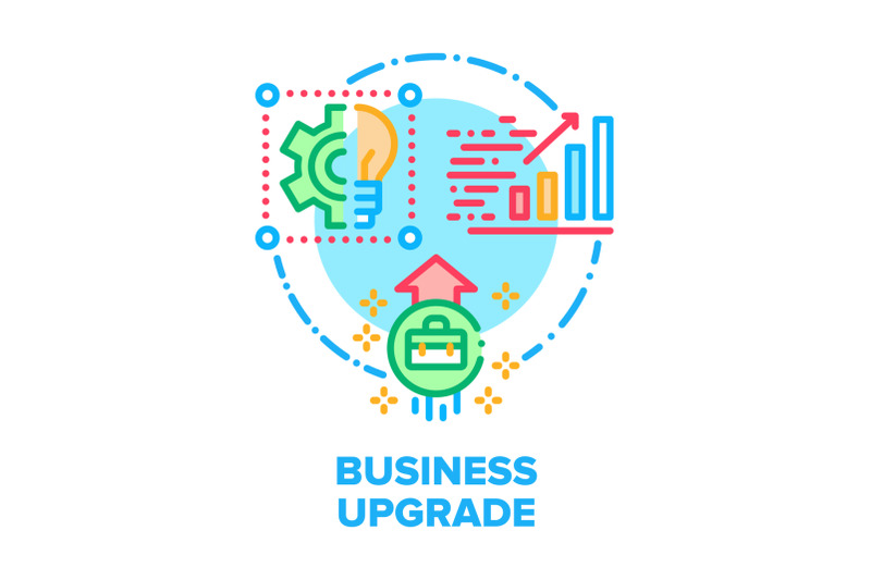 business-upgrade-vector-concept-color-illustration