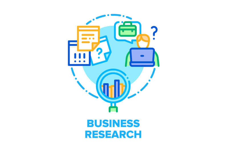 business-research-analysis-vector-concept-color