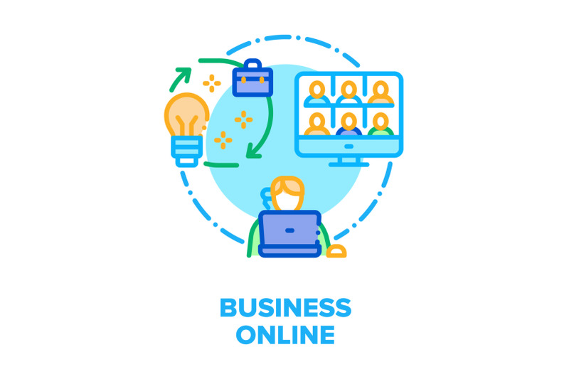 business-online-vector-concept-color-illustration