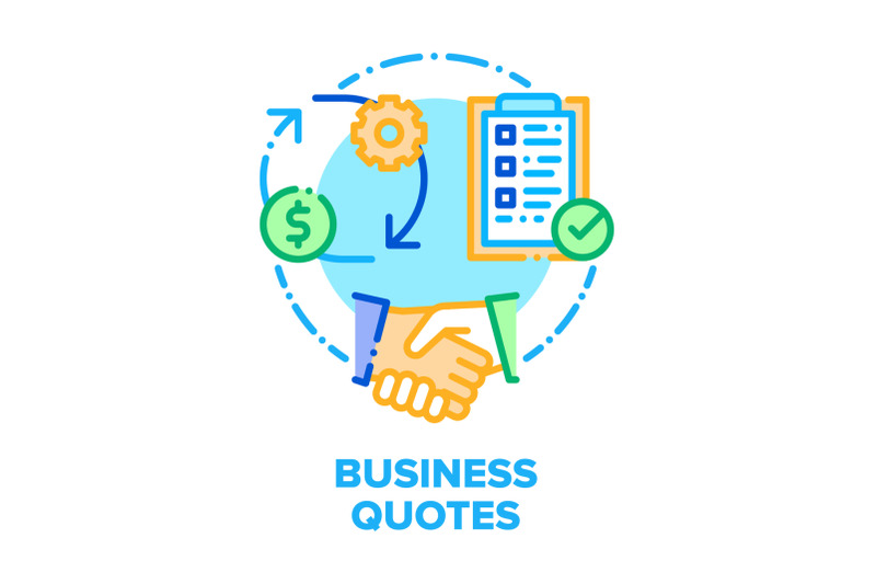 business-quotes-vector-concept-color-illustration