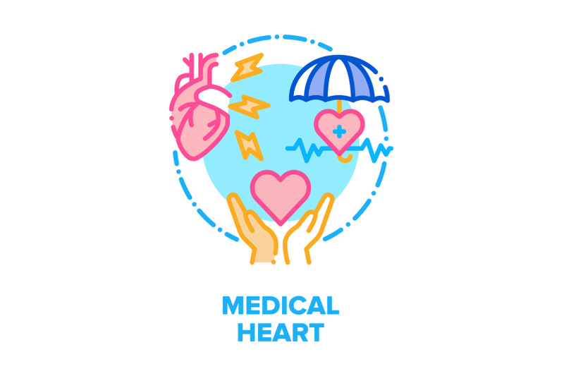 medical-heart-vector-concept-color-illustration-flat