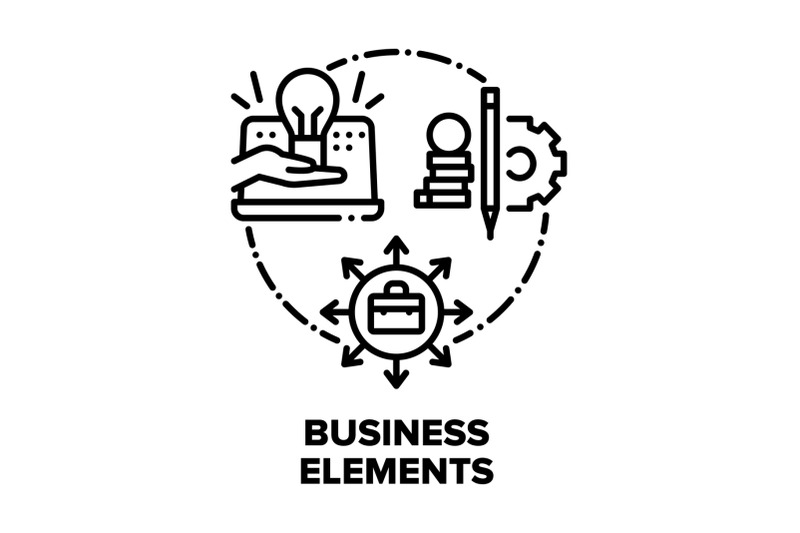 business-elements-equipment-vector-concept-black-illustrations