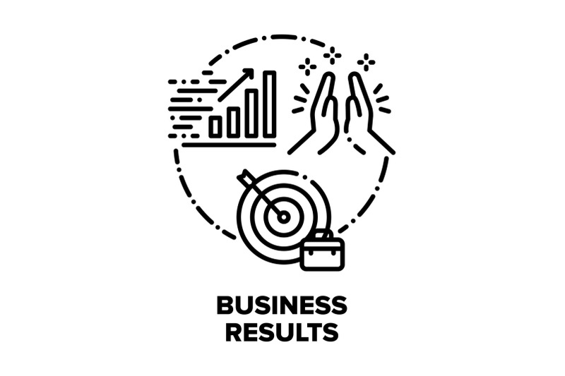 business-result-vector-concept-black-illustrations