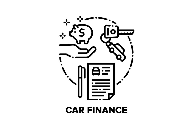 car-finance-vector-concept-black-illustrations