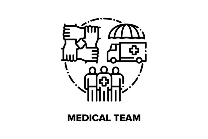 medical-team-vector-concept-black-illustrations