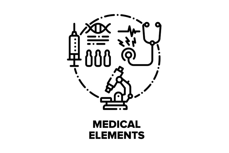 medical-elements-vector-concept-black-illustrations