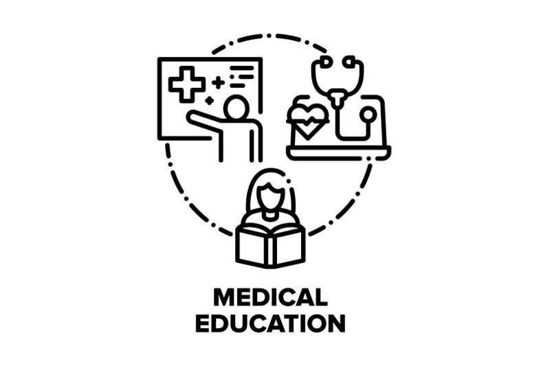 medical-education-literature-vector-concept-color-flat