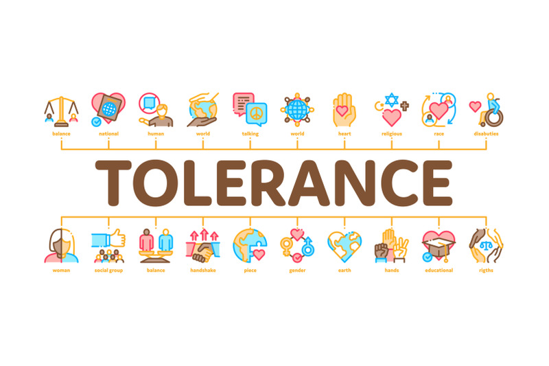 tolerance-and-equality-minimal-infographic-banner-vector