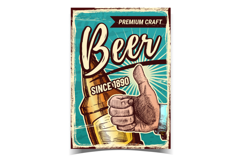 beer-premium-craft-drink-advertise-banner-vector