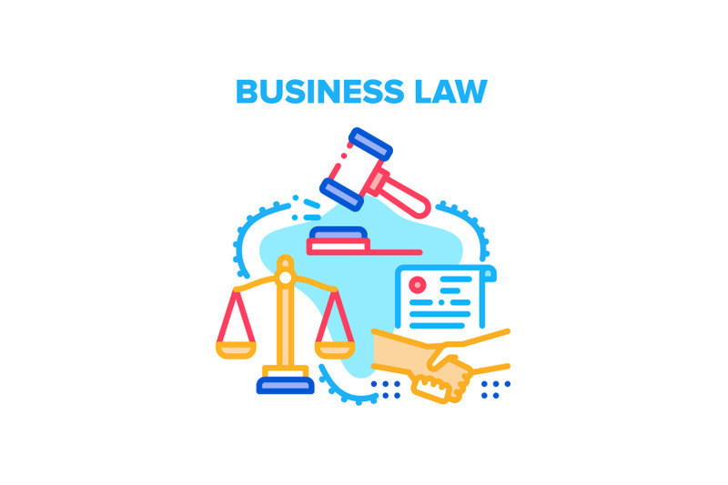 business-law-vector-concept-color-illustration