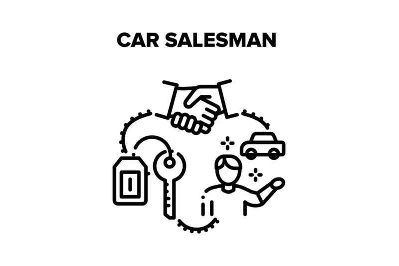 car-salesman-vector-black-illustrations