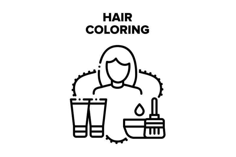 hair-coloring-vector-black-illustrations