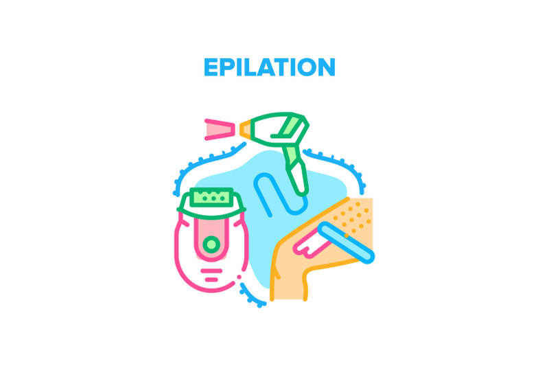 epilation-care-vector-concept-color-illustration