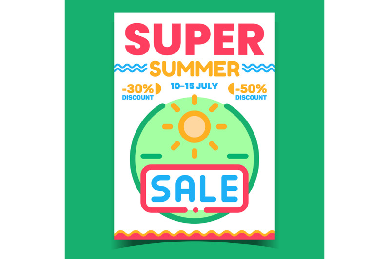 super-summer-sale-creative-promo-banner-vector