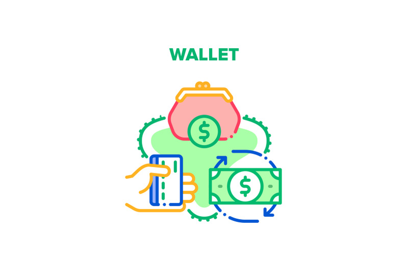 wallet-with-cash-vector-concept-color-illustration