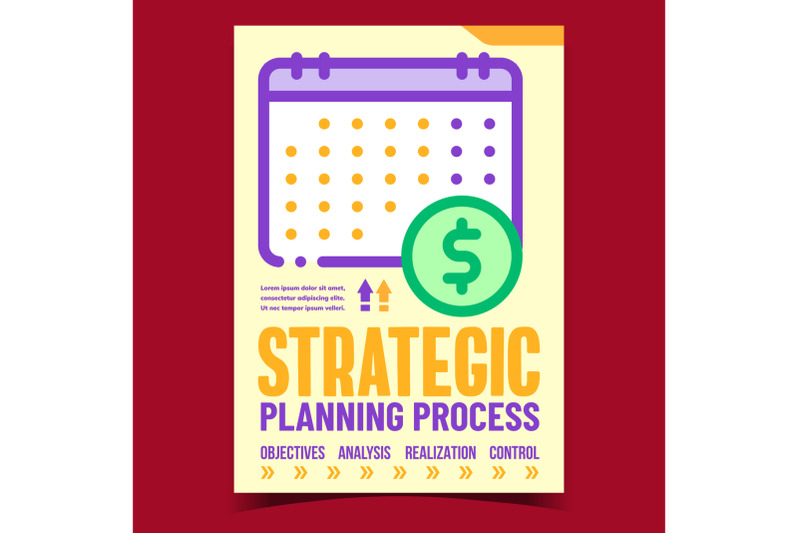 strategic-planning-process-promo-banner-vector