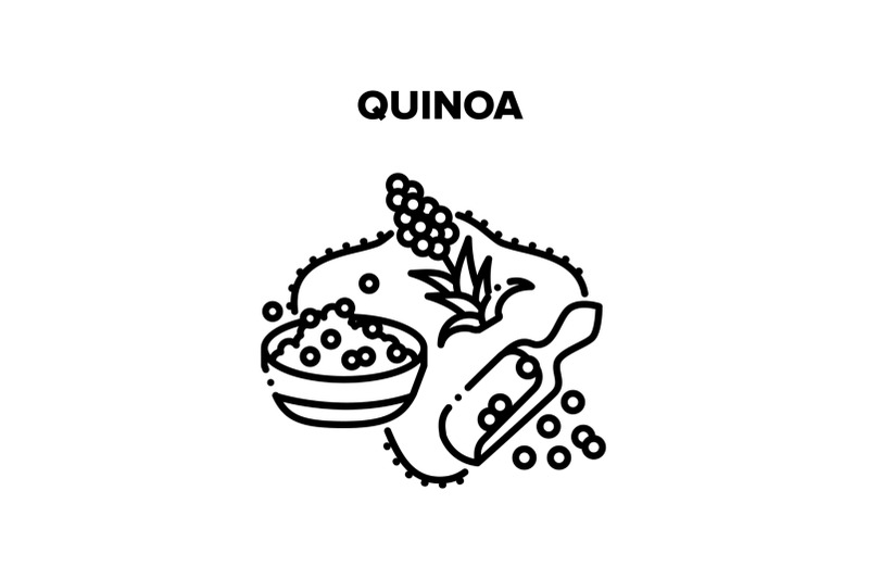 quinoa-porridge-vector-black-illustrations