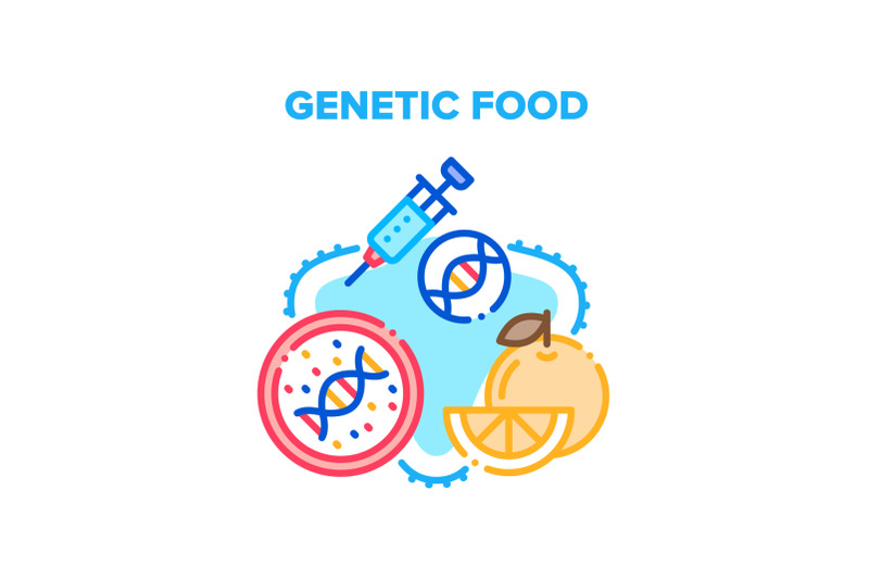 genetic-food-vector-concept-color-illustration