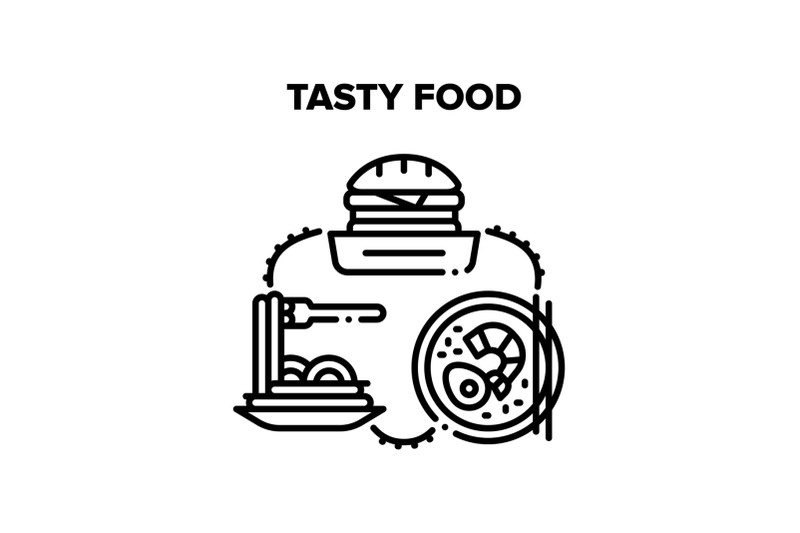 tasty-food-meal-vector-black-illustrations