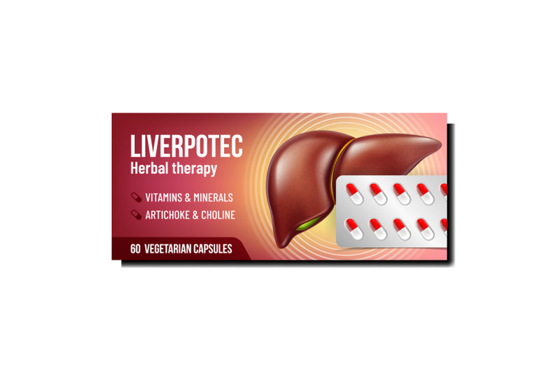 liver-herbal-therapy-promo-poster-vector