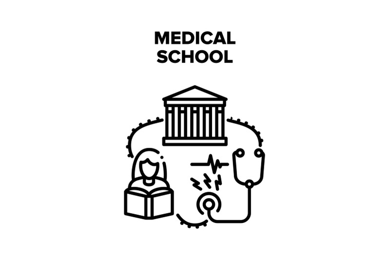 medical-school-vector-black-illustrations