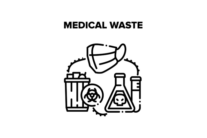 medical-waste-vector-black-illustrations