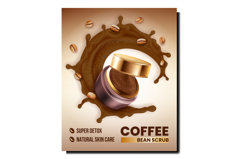 coffee-bean-scrub-creative-promotion-poster-vector