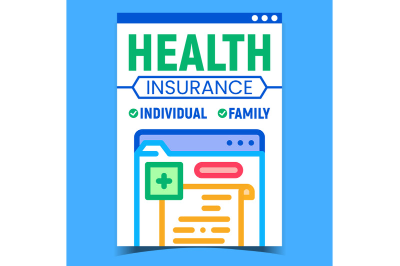 health-insurance-creative-promotion-poster-vector