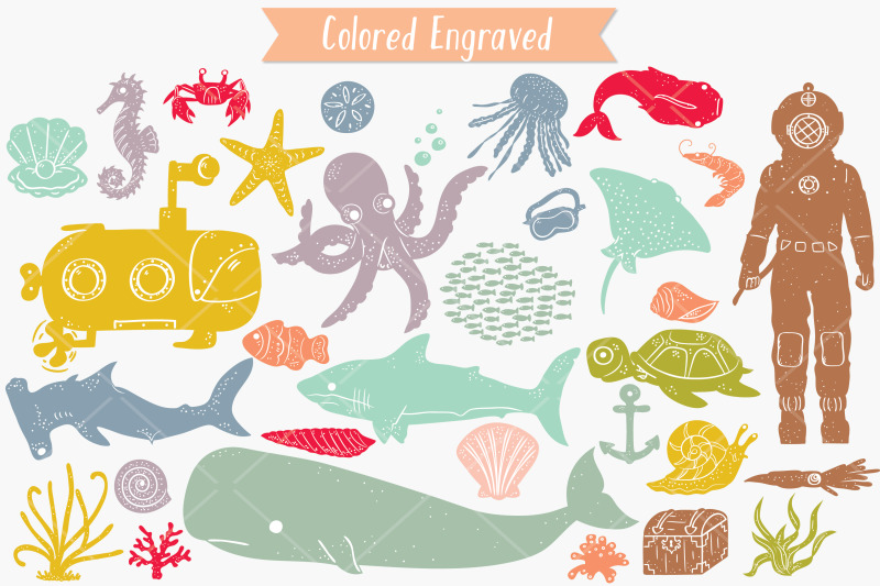 under-the-sea-color-hand-drawn-fish-ocean-life-octopus-shell