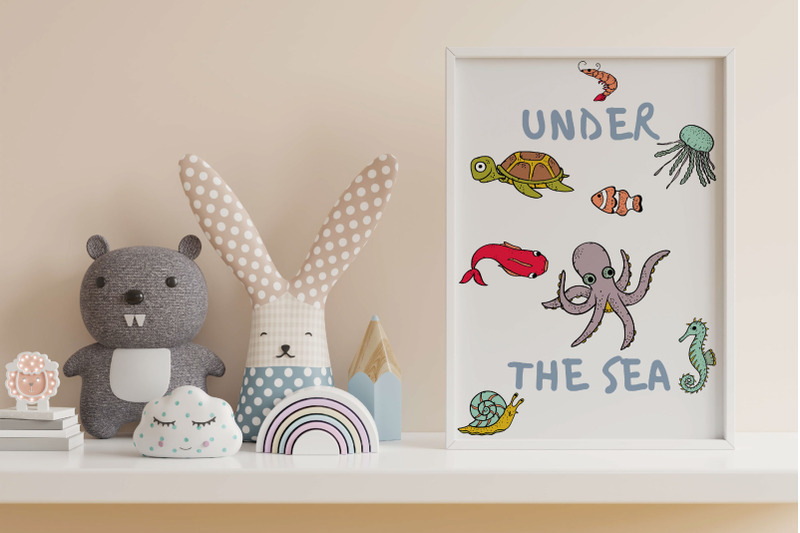 under-the-sea-color-hand-drawn-fish-ocean-life-octopus-shell