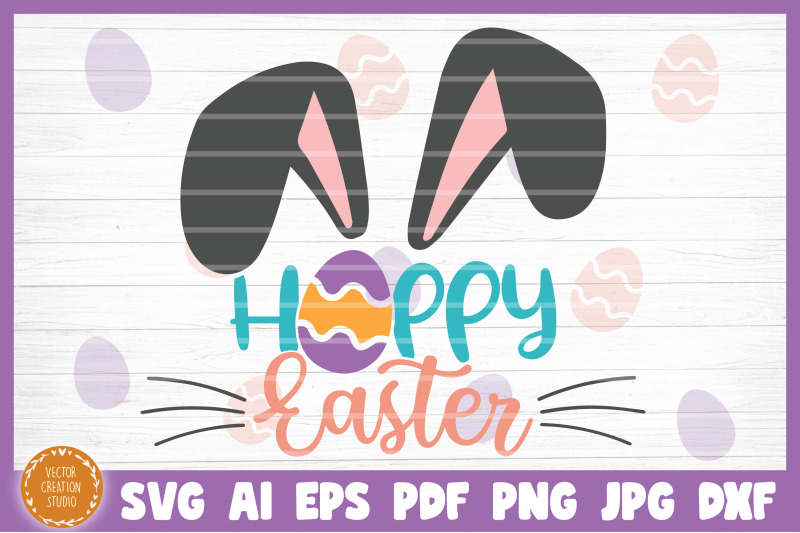 Hoppy Easter SVG Cut File Download