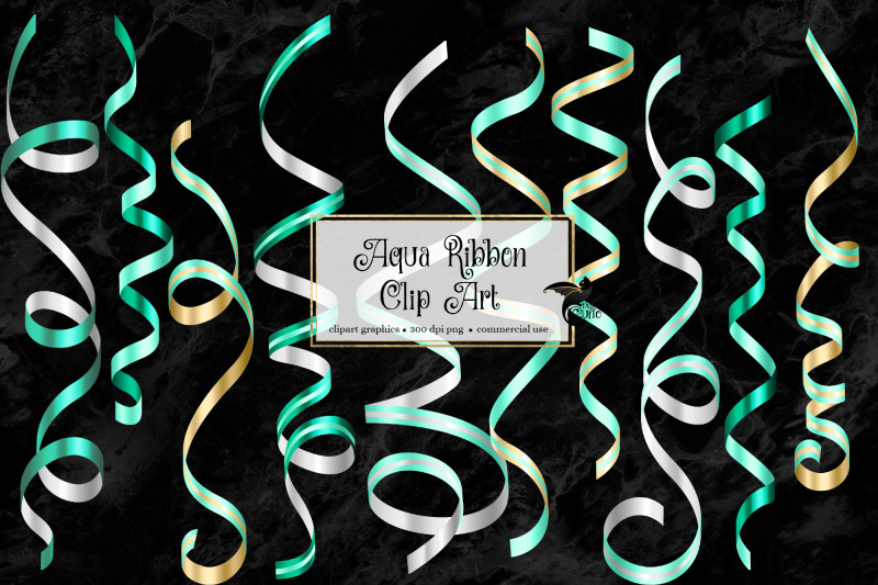 aqua-ribbons-clip-art
