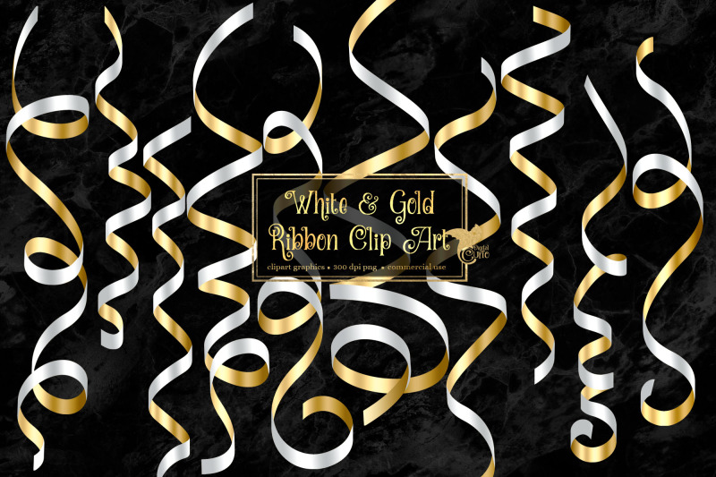 white-and-gold-ribbon-clipart