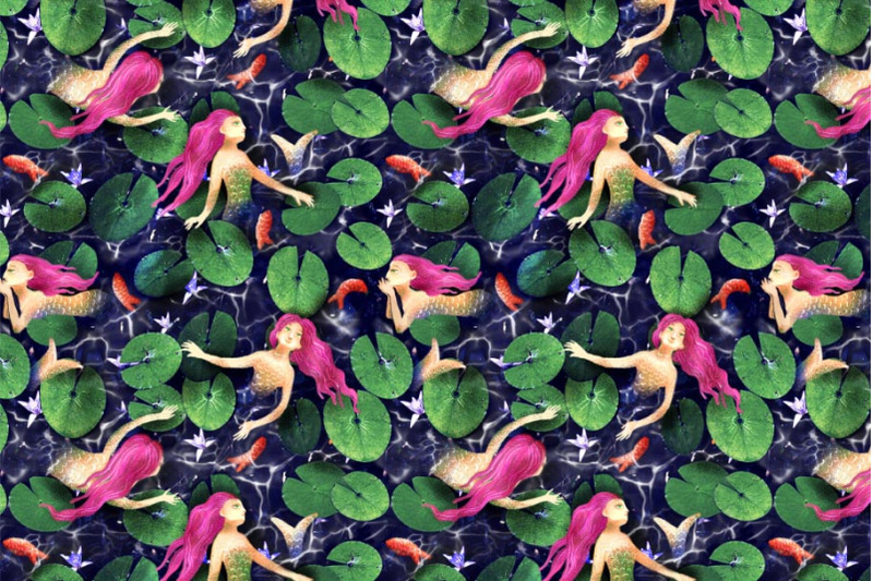 seamless-mermaid-pattern