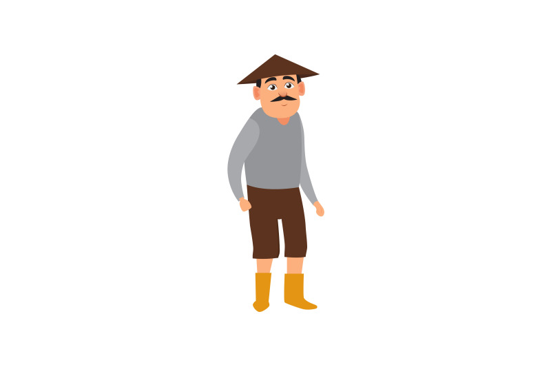 rural-male-villager-flat-icon