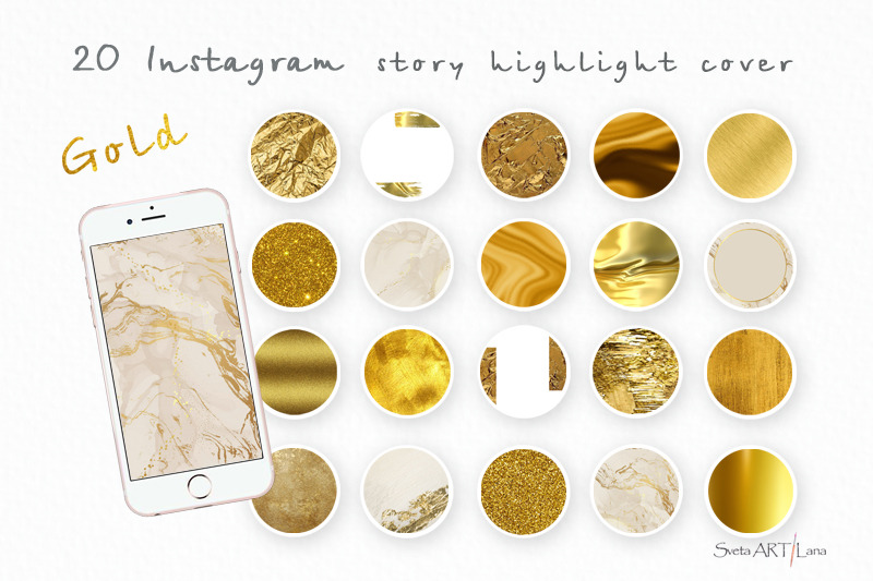 instagram-gold-highlight-icons