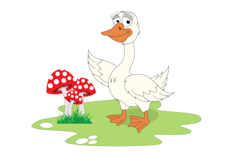 cute-goose-animal-cartoon-simple-vector-illustration