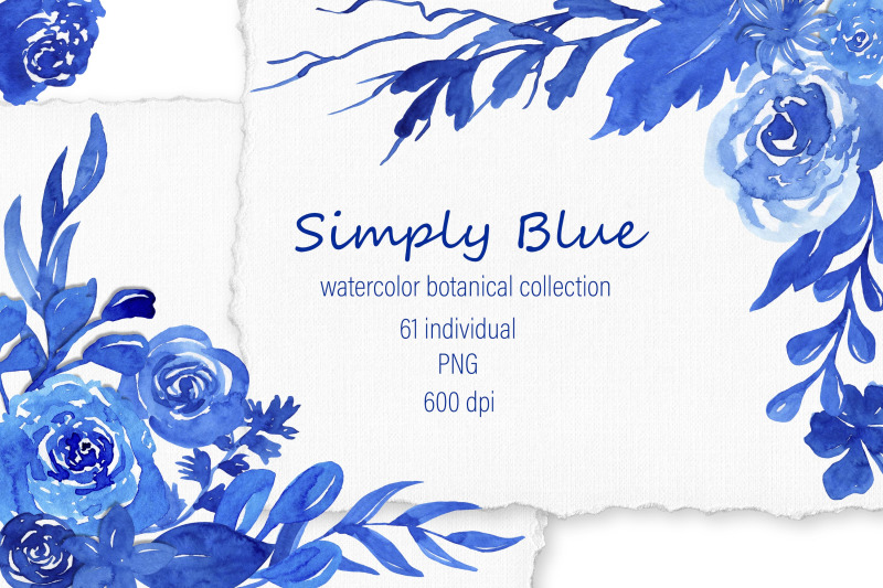 watercolor-flower-clipart-blue-floral-png