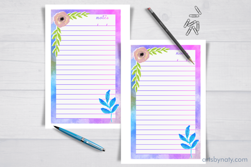 watercolor-beautiful-notes-printable-journal-to-print-or-upload-to-kdp