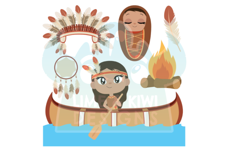 native-americans-clipart-lime-and-kiwi-designs