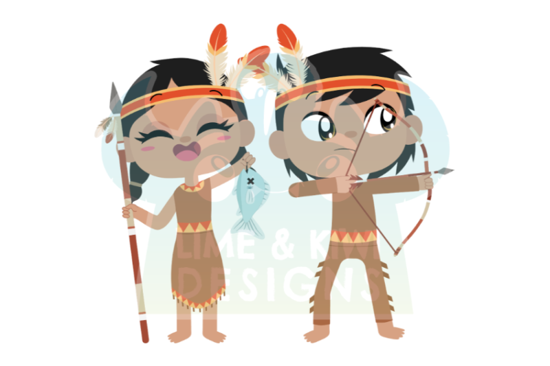 native-americans-clipart-lime-and-kiwi-designs