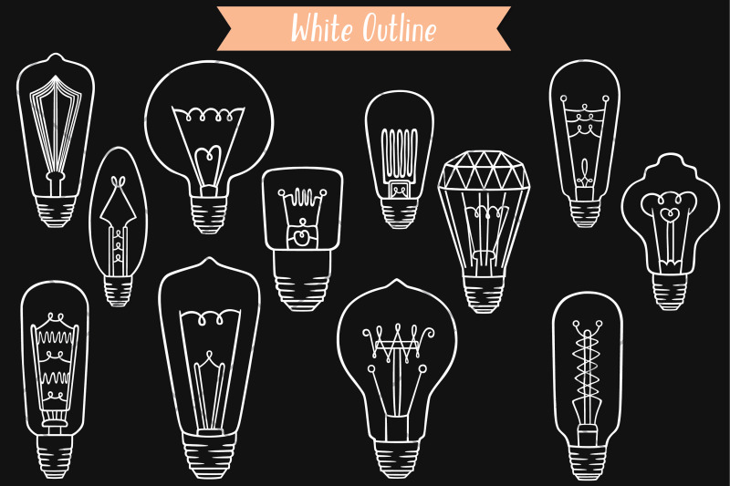 vintage-light-bulbs-white-hand-drawn-edison-lights