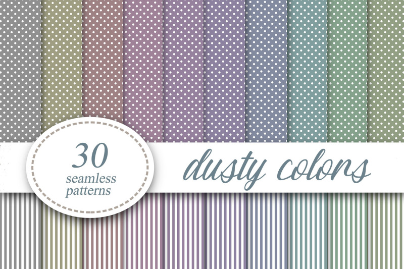 polka-dots-striped-dusty-colors-digital-paper-background