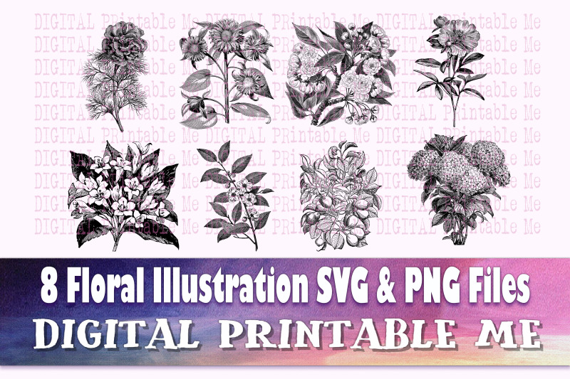 floral-illustration-svg-silhouette-bundle-8-vintage-flower-drawings