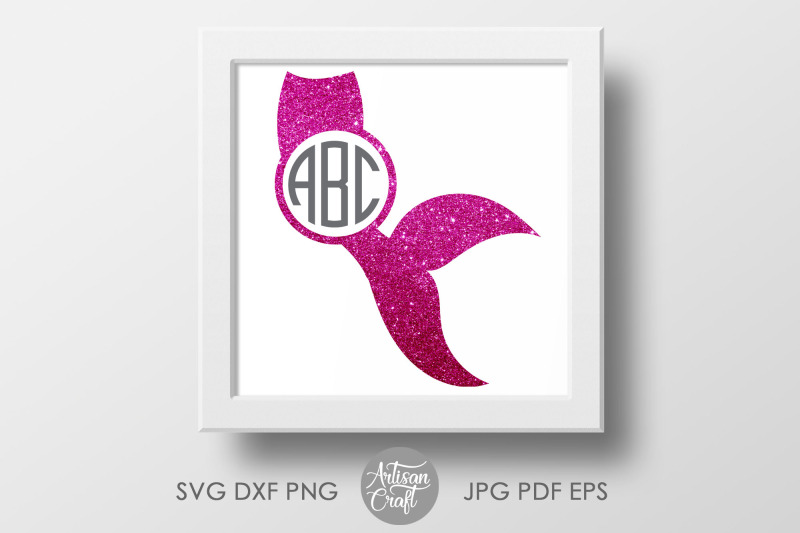 mermaid-tail-monogram-svg